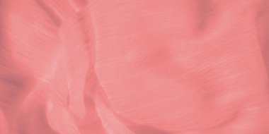 Pembe Bulanık kumaş, yumuşak, neredeyse ipeksi bir doku ve yumuşak kırışıklıklar. Materyal dokunuşa karşı yumuşak görünüyor, rahatlatıcı ve huzurlu bir görsel etki yaratıyor..