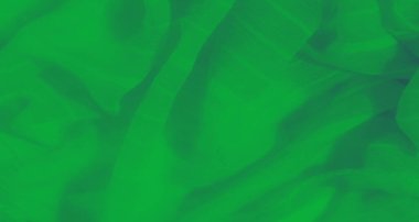 Yumuşak, akışkan yeşil kumaş bulanıklığı, soyut kıvrımlar halinde nazikçe örtülmüş. Pürüzsüz doku ve ince gradyanlar, arka plan veya kumaşla ilgili projeler için ideal hale getirerek sakinlik duygusunu çağrıştırıyor..