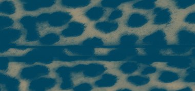 Bulanık, bu leopar desenli kumaşın akış dalgaları yüksek kontrastlı koyu ve açık lekeli zengin bir doku yaratır, şık kıyafetler, iç dekorasyon ve sanatsal projeler için mükemmeldir..