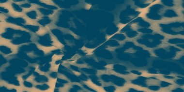 Bulanık soyut kumaş ve leopar desenli, sessiz renklerde organik şekiller. Doku, ışık ve gölgenin etkileşimini vurgular, kumaşa yumuşak ve dokunsal bir görünüm verir.