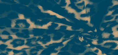 Yumuşak leopar desenli bulanık kumaş, doku ve derinlik katlayan doğal kıvrımlar. Sessiz renk şeması hem moda hem de ev dekorasyonu için çok yönlü..