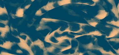 Dinamik, hayvanlardan esinlenilmiş leopar desenli kumaşın yüzeyini yavaşça bulanıklaştırır. Akan doku ve organik desen zarif tasarıma derinlik ekler.