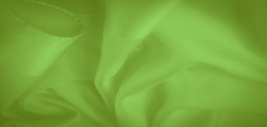 Görüntü, yumuşak kıvrımlar halinde zarif bir şekilde toplanmış parlak yeşil kumaştan çarpıcı bir görüntü sunuyor. Doku pürüzsüz ve parlak bir görünümü yansıtıyor, arka plan veya yaratıcı projeler için mükemmel..
