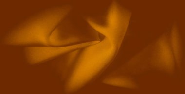 Zengin turuncu kumaşın detaylı kıvrımları çarpıcı bir ışık ve gölge etkileşimi yaratır. Kumaşın yumuşak dokusu ve akış şekli görüntüye derinlik ve lüks bir his katar..