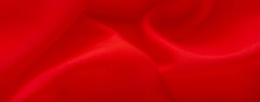 Parlak kırmızı kumaş, lüks ve pürüzsüz bir dokuya sahip. Canlı kırmızı renkler ve akan kıvrımlar sıcak ve zengin bir estetik yaratıyor. Moda ve tasarım projeleri için ideal.