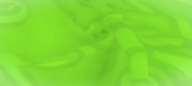 Soyut spiral desenli yeşil kumaş bulanıklığı yumuşak ve şeffaf bir etki yaratır. Kumaşın nazik kıvrımları pürüzsüz, akışkan bir doku sunar..