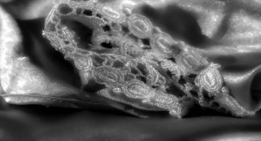 Bu resim saten kumaşın yumuşak, akışkan kıvrımlarını vurgular, zarif bir kompozisyon yaratır. Kumaşlar ışığın altında hafif dalgalar parıldıyor, ona lüks ve pürüzsüz bir doku veriyor..