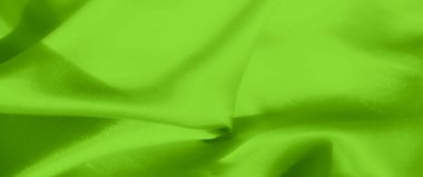 İpeksi kıvrımlı, bulanık yeşil kumaş ve hareket ve zarafet hissi uyandıran yumuşak bir kılıf. Pürüzsüz doku ve parlak kaplama bu kumaşı moda ve tasarım uygulamaları için ideal hale getirir