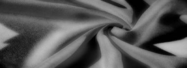 Siyah, Görüntü, ince gölgeli, yumuşak kıvrımlı, yumuşak kıvrımlı, ince gölgeli, yumuşak görünümlü, sofistike bir kumaş görüntüsü..