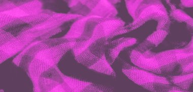 Bu güzel desenli mor kumaş soyut ve akışkan bir tasarım yaratan nazik kıvrımlara sahiptir. Ayrıntılı dokuma dokusu maddeye bir derinlik ve lüks hissi getiriyor..