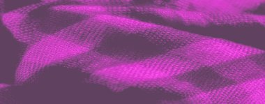 Yumuşak kıvrımlı ve rahat, pelüş bir dokusu olan dokuma desenli mor kumaş bulanıklığı. Zengin mor tonlar görüntünün içinde derinlik ve sıcaklık yaratır..