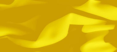 Sarı kumaşın yumuşak, akışkan kıvrımları üzerindeki bulanık etki, yumuşak dokusunu ve yumuşak kıvrımlarını vurgular, hem davetkar hem de görsel olarak zengin bir estetik yaratır..