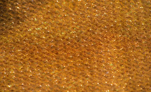Zengin bronz tonlarda parıldayan kumaşın yumuşak odak görüntüsü. Narin dokular ve ışıl ışıl renkler lüks ve zarif bir estetik yaratıyor..