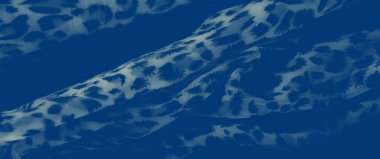 Mavi tonları ve soyut şekilleri olan bulanık desenli kumaş. Yumuşak kıvrımlar ve ince kıvılım zarif bir görsel yaratıyor, tekstil uygulamaları ve arka planlar için mükemmel..