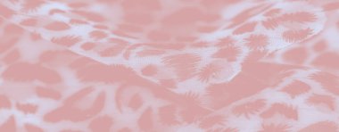 Çiçek benzeri tasarımlarla pembe kumaş üzerindeki bulanık etki yumuşak ve katmanlı bir görünüm oluşturur. Yumuşak kıvrımlar ve dokular romantik, ruhani bir hissi yakalar ve kumaşa görsel derinlik katar..