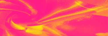 Çiçeksel desenleri ve pürüzsüz kıvrımları olan canlı sarı ve pembe kumaş bulanıklığı soyut ve ışıltılı bir tasarım yaratıyor. Bu dokulu görünüş arka plan ve yaratıcı görseller için harika..