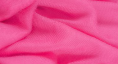 Pürüzsüz, canlı pembe kumaşlı, narin dokusu olan, yumuşak bir akış yaratan, parlak, ışıl ışıl tonu ve dokunsal cazibesini arttıran. Arka planlar için ideal