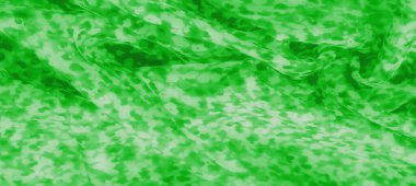 Noktalı soyut desenli yeşil kumaş bulanıklığı, görsel bir bağ oluşturuyor. Tasarımın akışkan hareketi rahatlatıcı, çağdaş bir estetik ekliyor..