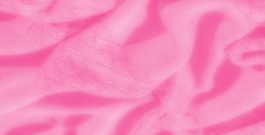 Yumuşak dalgalı desenli bulanık pembe kumaş, pürüzsüz dokuları ve katmanlı kıvrımları var. Pastel renk sakin bir atmosfer yaratır, arka plan ve yaratıcı tasarım projeleri için idealdir..