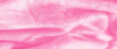 Yumuşak ve havadar görünümlü pembe kumaş bulanıklığı, yumuşak bir dokuyla pürüzsüz akıyor. Pastel tonlar ve pürüzsüz kıvrımlar kumaşın zarif, sakin ve kadınsı cazibesini arttırır..