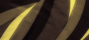 Siyah ve sarı bantlı kumaş üzerinde bulanık bir etki, her şerit pürüzsüz bir şekilde diğerine akıyor, lüks bir ücretle pürüzsüz ve sürekli bir şablon oluşturuyor.