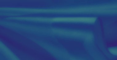 Görüntü. Mavi kumaşın soyut tasviri, yumuşak kıvrımları ve pürüzsüz gölgeleri yaratıcı görsel uygulamalar için minimalist ama sofistike bir doku sunuyor..