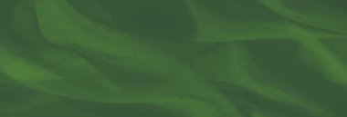 Doğal kıvrımlar ve yumuşak dokularla kaplanmış zengin yeşil kumaş bulanıklığı. Kumaş zarafeti ve ince hareketi sakinleştirici yeşil bir tonla iletir..