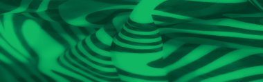 Pürüzsüz akış çizgileri ve kalın çizgili desenleri olan soyut yeşil kumaş. Benzersiz tasarım, çarpıcı bir görsel estetik için zarafet ve hareketi harmanlıyor..