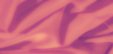 Pembe ve şeftali renginde kıvrımları olan bulanık yumuşak kumaş rüya gibi bir doku ve yumuşak hareket ve pürüzsüzlüğü yakalayan sakin bir gradyan etkisi yaratır..