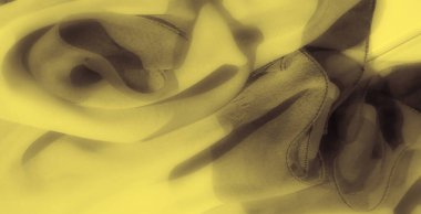 Bulanık etki sarı kumaş kıvrımlarına derinlik ekler, kumaşın dokusunu geliştiren katmanlı, dalgalı bir desen yaratır, yumuşak görünmesini ve uyumlu bir ekran içinde akmasını sağlar..