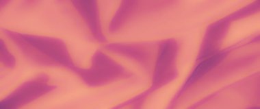 Hafif şeftali ve mor kumaştan oluşan bulanık yumuşak kıvrımlar rüya gibi ve soyut bir doku yaratır. Yumuşak dalgalar zarafet ve sükuneti çağrıştırıyor, arka plan veya tasarımlar için ideal..