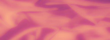 Bulanık yumuşak şeftali ve mor kumaş dalgaları pürüzsüz dokularda pürüzsüz bir şekilde birleşiyor, yaratıcı projeler ve tasarımlar için huzurlu ve sanatsal bir his sunuyor..