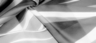 Zarif gri pullu kumaş yumuşak gölgeleme ile katlanır, lüks, rafine bir doku yaratır, ışığı ve karanlığı ince bir zarafetle harmanlar. Şık, gösterişsiz bir estetik için mükemmel..