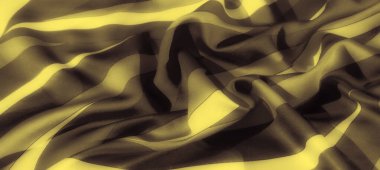 Görüntü, zengin sarı ve koyu desenler arasındaki zıtlığı vurgular, modern tasarımlar ve iç dekorasyon için ideal lüks bir kumaş dokusu yaratır..