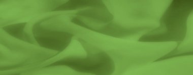 Canlı yeşil kumaştan bulanık, yavaşça dalgalar ve kıvrımlar şeklinde bükülmüş. Malzemenin pürüzsüzlüğü ve ince ışık yansımaları derinlik ve karakter ekler, taze ve canlı bir zemin için mükemmeldir..
