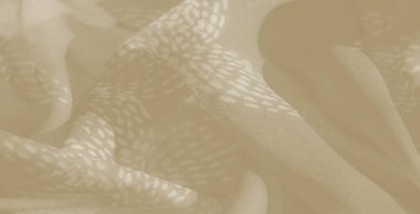 Bej renkli bulanık kumaş, zarif kıvrımlar ve pürüzsüz, dalgalı bir tasarım. İnce dokusu ve yumuşak, akışkan şablonu biraz zarafet ve sükunet ekler..