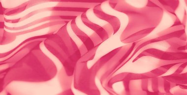 Çizgili tasarımla karışık pembe kumaş bulanıklığı, pürüzsüz kıvrımlar ve dinamik, dokulu bir kompozisyon yaratır. Modern yaratıcı projeler için mükemmel soyut bir tekstil..