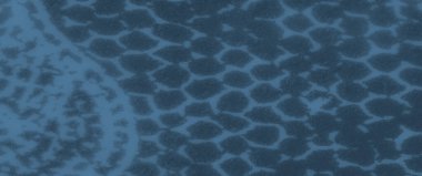 Karmaşık ve soyut desenli bulanık mavi kumaş. Yumuşak doku ve detaylı tasarımlar yaratıcı projeler için görsel olarak çarpıcı bir kompozisyon oluşturur..