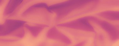 Bulanık şeftali ve mor kumaş kıvrımları yumuşak ve rüya gibi bir doku yaratıyor. Yumuşak eğimli ve akışkan desenli, arka plan ve tasarımlar için mükemmel..