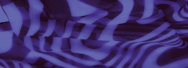 Görüntü. Kıvrımlı kıvrımlı, karmaşık desenli, yumuşak gölgeler ve hassas gölgeler yakalayan koyu mor bir kumaşın yakın çekimi. Kumaşı pürüzsüz.,