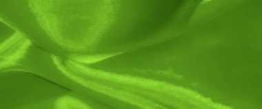 Bulanık akan yeşil kumaş pürüzsüz geçişler ve yumuşak gölgeler sergiliyor. Huzuru ve sanatsal, dokunsal kaliteyi çağrıştıran zarif kıvrımlarla ışığı yakalıyor..