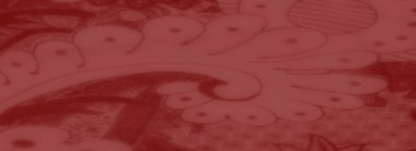 Görüntü: Kırmızı kumaş sergilenmesi karmaşık çiçek desenleri ve soyut desenler, pürüzsüz dokular ve ince kıvrımlar, arka planlar veya tekstil projeleri için ideal.