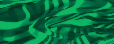Soyut akış çizgileri olan zarif yeşil kumaş cesur ve dinamik bir desen oluşturuyor. Kusursuz tasarım, hareket ve entellektüellik hissi uyandırıyor..