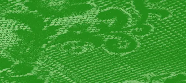 İnce ağ detaylarıyla birlikte yeşil kumaşın bulanık görüntüsü. Doku, kumaş yüzeyindeki parlayan ışıkla güçlendirilmiş, derinlik yaratan yumuşak kıvrımları vurgular.