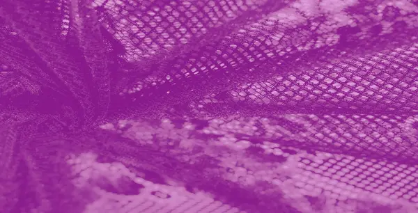 İnce mor dantel kumaşlı, dalgalı desenli ve parlak detaylı bulanık, yaratıcı projeler için havadar ve ruhani bir görüntü yayıyor..