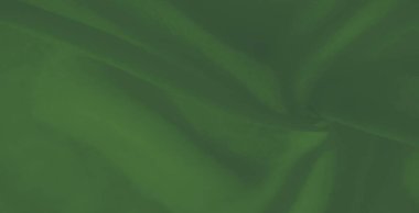 Bulanık yeşil tekstil kıvrımları, kumaşın doğal akışı ve görsel dengesinin zarafetini artıran narin ışık zıtlıklarıyla uyumlu bir doku sergiliyor..