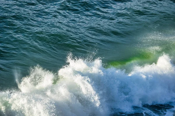 Vackra Vågor Stilla Havet Närbild Pastellfärger — Stockfoto