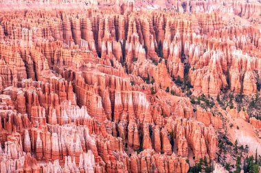 Bryce Canyon Ulusal Parkı, Utah, ABD inanılmaz renkli manzara, güzel doğal manzara. Kavram, turizm, şehir simgesi