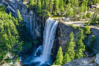 Vernal Falls Havacılık Manzarası, Yosemite Ulusal Parkı, Kaliforniya ABD.