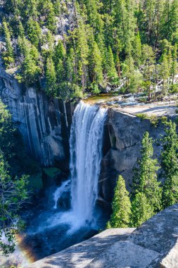 Vernal Falls Havacılık Manzarası, Yosemite Ulusal Parkı, Kaliforniya ABD.